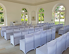 Link to the garden pavilion