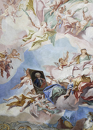 Bild: Residenz Ansbach, Deckengemälde im Festsaal