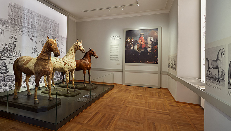 Bild: Ausstellungsraum "Kein Fürst ohne Pferd"