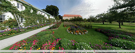 External link to the virtual tour of Dachau Palace and Court Garden