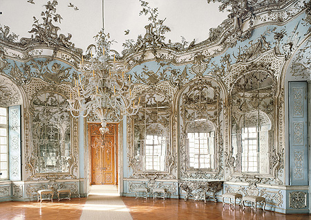 nymphenburg amalienburg palace rococo munich park palaces schloss hall mirrors interior germany europe aesthetic francois spiegelsaal architecture cuvillis 1734 lodge
