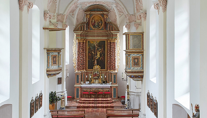 View of the altar