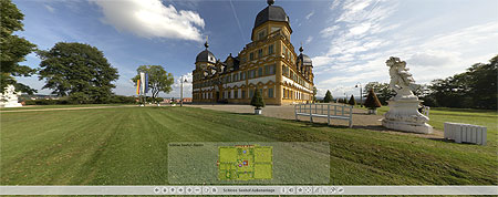 externer Link zum virtuellen Rundgang "Schloss Seehof"