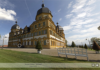 externer Link zum virtuellen Rundgang "Schloss Seehof"