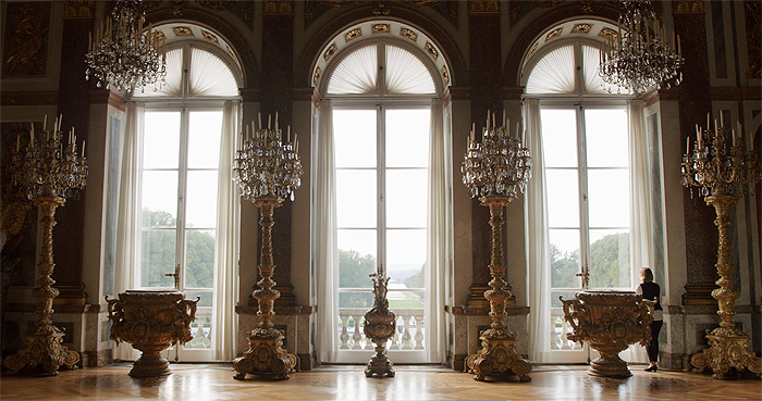 Bild: Neues Schloss Herrenchiemsee, Ausblick von der Großen Spiegelgalerie