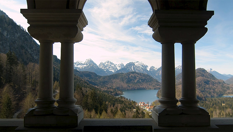 Picture: Neuschwanstein Castle, view from the balcony