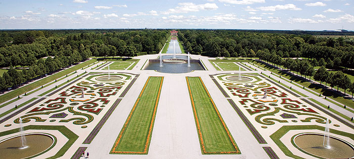 Bild: Hofgarten Schleißheim, Blumenparterre