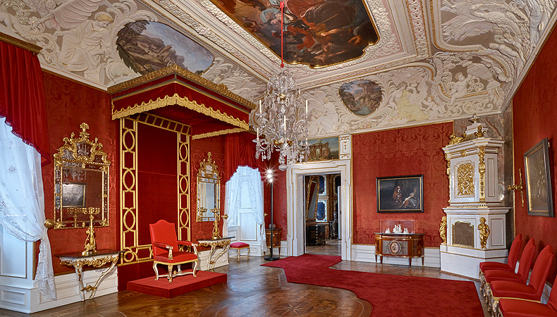 Picture: Audience room of the Prince-Bishop’s Apartment at Bamberg New Residence