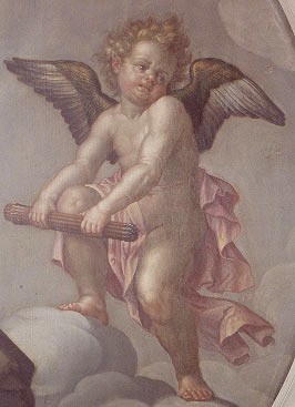Picture: Detail from the ceiling painting "Fortitudo"
