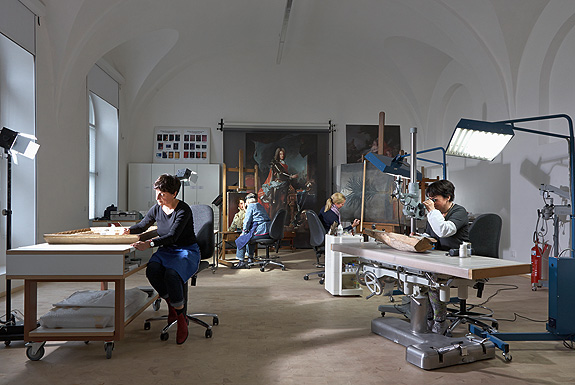 Picture: Workshop for the restoration of paintings