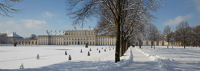 Bild: Neues Schloss und Hofgarten Schleißheim im Winter