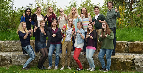 Bild: Gruppenfoto der beteiligten Schüler