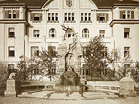 Bild: Dianabrunnen von Mathias Gasteiger am Herzogpark in München (historische Aufnahme)